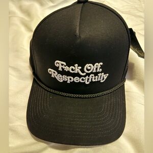 Black Embroidered Cap